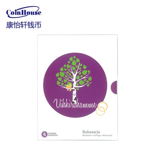 2015年芬兰发行婚礼铜镍合金纪念币卡装
